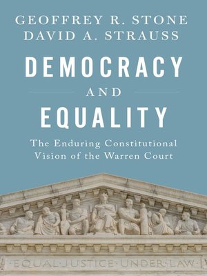 cover image of Democracy and Equality